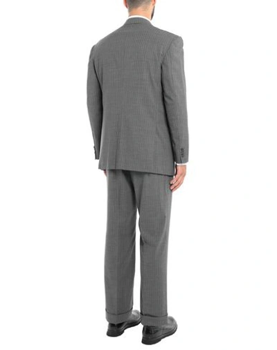 Shop Burberry Suits In Grey