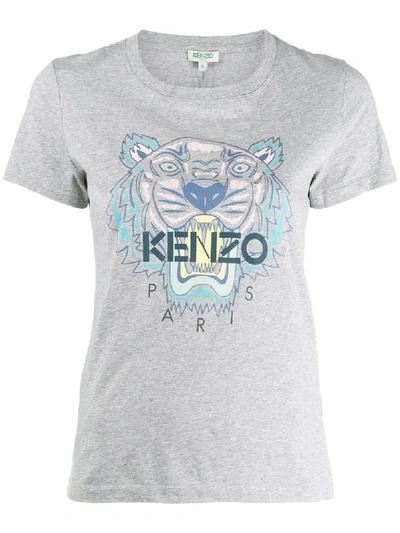 Shop Kenzo Icon Tiger T-shirt - Grey