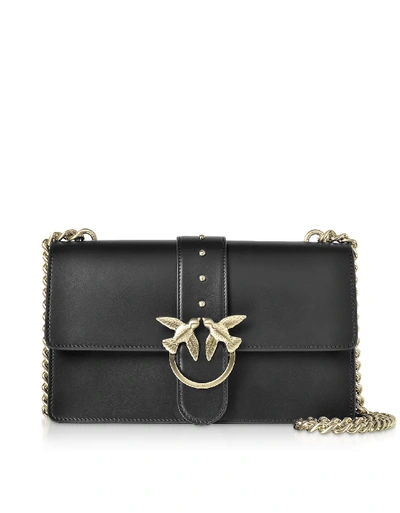 Shop Pinko Love Simply Shoulder Bag In Black