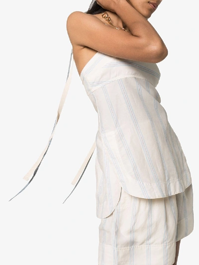 Shop 3x1 Lee Mathews Madox Stripe Cami Top In White