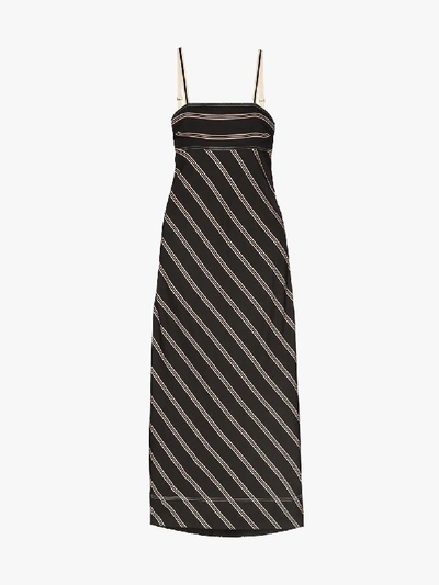 Shop 3x1 Lee Mathews Madox Striped Maxi Dress In Black