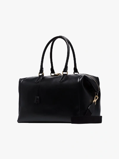 Shop Dolce & Gabbana Black Monreal Leather Weekend Holdall Bag