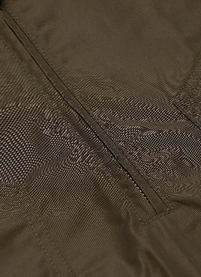 Shop Fear Of God Panelled Half-zip Track Jacket In Olive Green