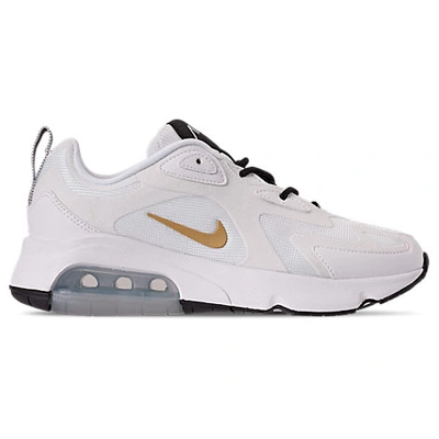 Shop Nike Women's Air Max 200 Casual Shoes In White