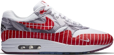Pre-owned Nike Air Max 1 X Wasafu Los Primeros In White/university  Red-neutral Grey | ModeSens
