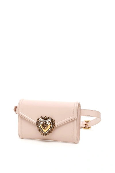 Shop Dolce & Gabbana Devotion Beltbag In Cipria 1 (pink)