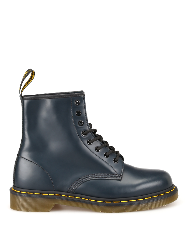 Dr. Martens 1460.smooth Navy Blue Leather Ankle Boots In Dark Blue
