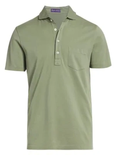 Shop Ralph Lauren Washed Non-logo Polo In Light Moss
