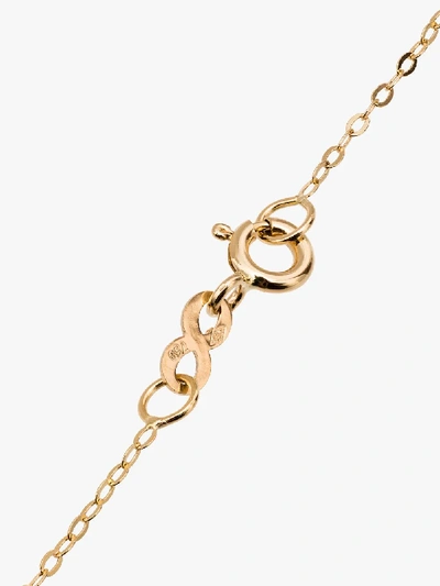 Shop Gigi Clozeau 18k Yellow Gold Penguin Charm Necklace In 102 - Blue