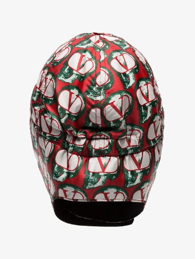 Shop Valentino X Undercover Multicoloured Fold-up Cap In Red