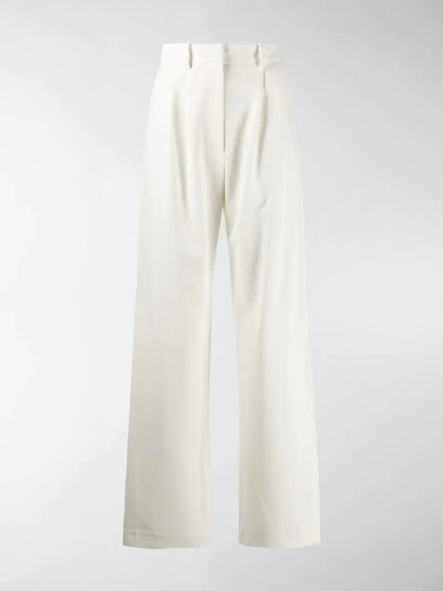 Shop A.w.a.k.e. Artemon Wide Leg Trousers In White