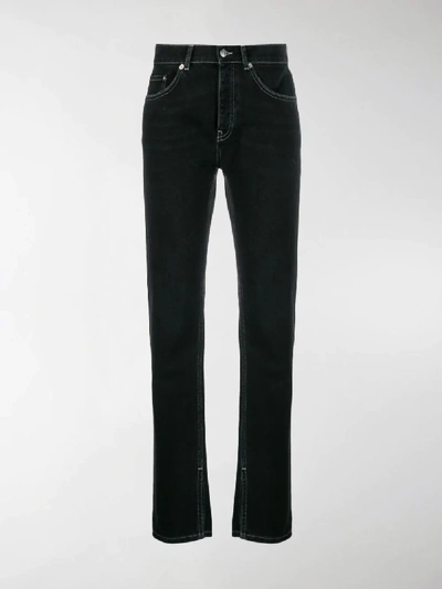 Shop Ganni Classic Jeans In Black