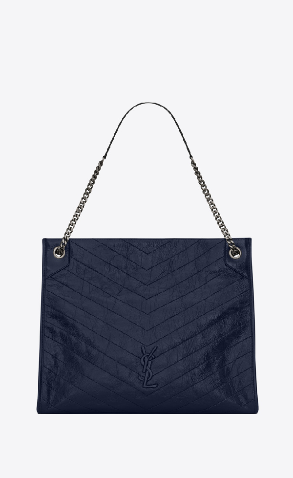 medium niki bag in crinkled vintage leather