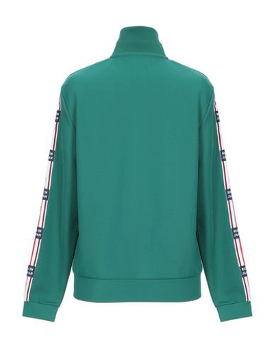 Shop Zoe Karssen Woman Sweatshirt Green Size Xs Polyester, Viscose