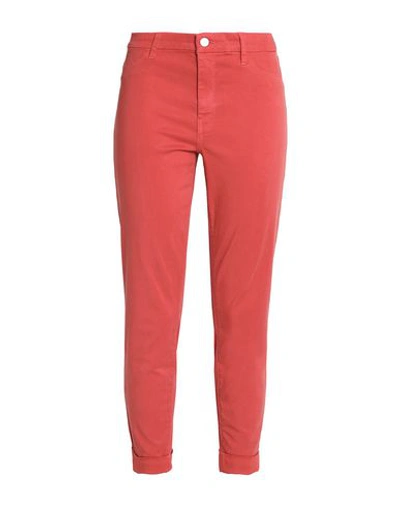 Shop J Brand Cropped Pants & Culottes In Coral