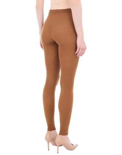 Shop Rick Owens Leggings In Camel