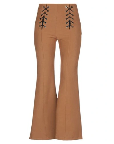 Shop Amuse Casual Pants In Camel