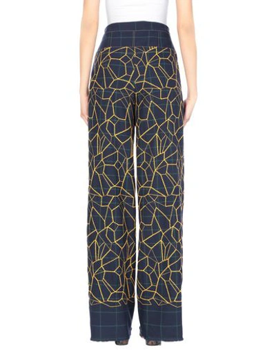 Shop Antonia Zander Casual Pants In Dark Blue