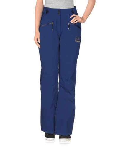 Shop Ea7 Straight Pant In Blue