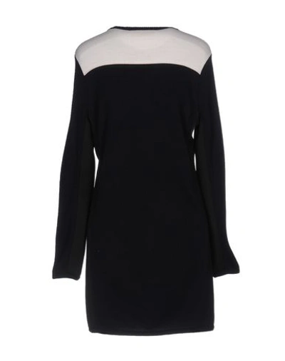 Shop Wanda Nylon Short Dress In Dark Blue