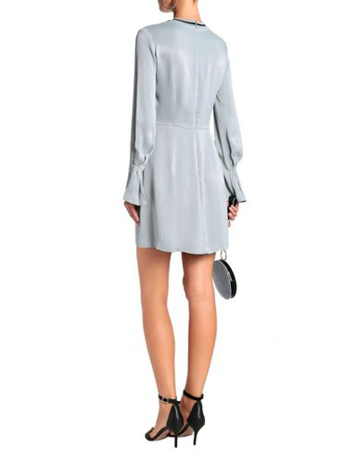 Shop House Of Dagmar Woman Short Dress Light Grey Size 8 Viscose