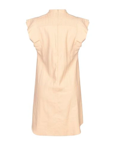 Shop Chloé Short Dresses In Apricot