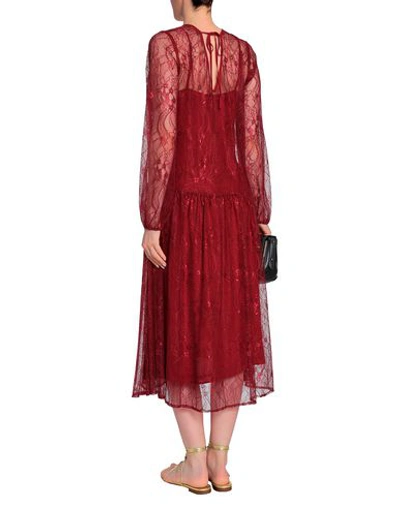 Shop Day Birger Et Mikkelsen Midi Dress In Maroon