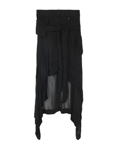 Shop Barbara I Gongini Knee Length Skirt In Black
