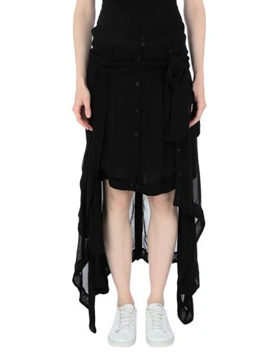 Shop Barbara I Gongini Knee Length Skirt In Black