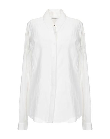 Anthony Vaccarello Solid Color Shirts & Blouses In Ivory | ModeSens