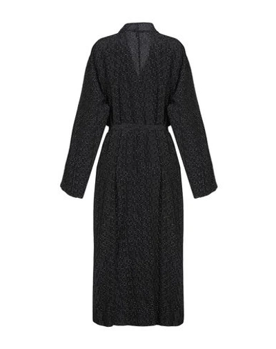 Shop Eileen Fisher Overcoats In Black