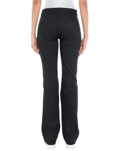 Shop Saint Laurent Woman Denim Pants Black Size 30 Cotton, Elastane