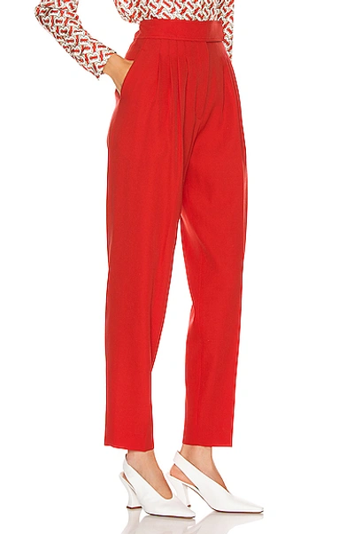 Shop Burberry Marleigh Pant In Bright Red