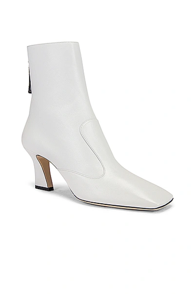 Shop Fendi Leather Ankle Booties In White