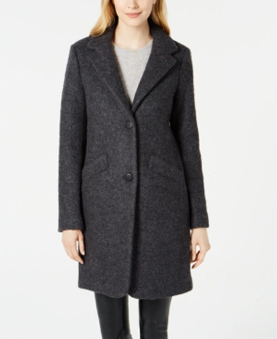 Shop Marc New York Paige Boucle Coat In Charcoal