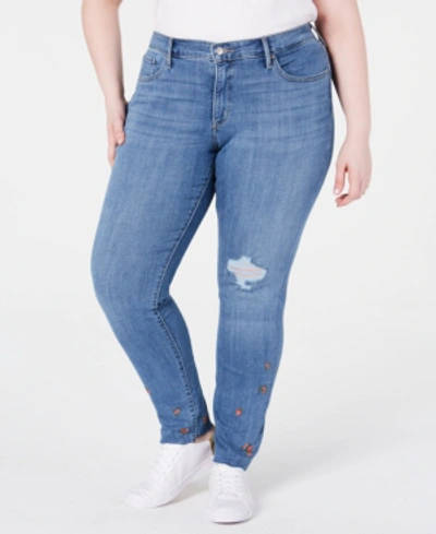 Shop Levi's Plus Size 311 Shaping Skinny Jeans In Indigo Oasis Plus
