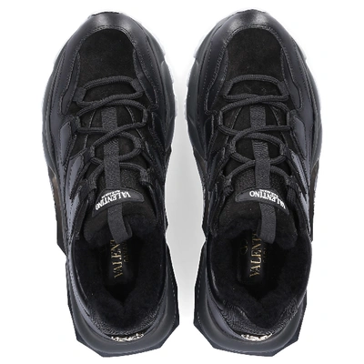 Shop Valentino Low-top Sneakers Bounce In Black