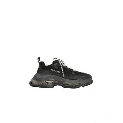 Shop Balenciaga Triple S Clear Sole In Black