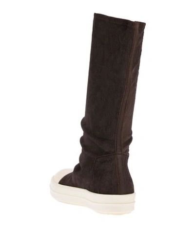Shop Rick Owens Boots In Dark Brown