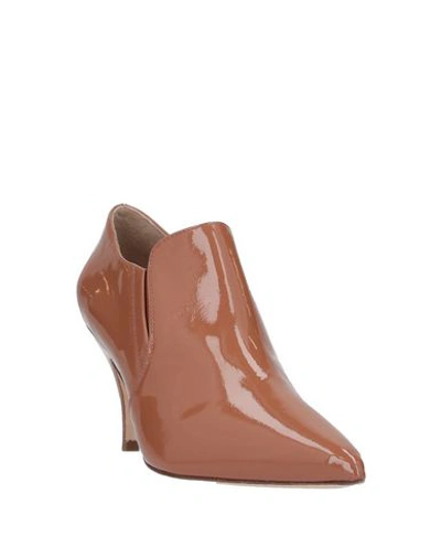 Tory Burch Ankle Boots In Beige