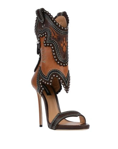 Shop Dsquared2 Sandals In Brown