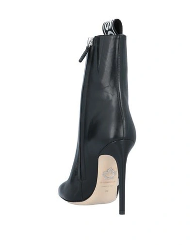 Dsquared2 Logo Stripe Ankle Boots In Black