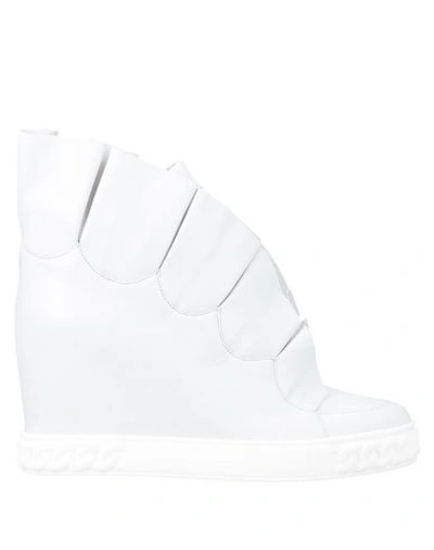 Shop Casadei Sneakers In White