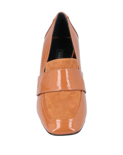 Shop Casadei Loafers In Brown