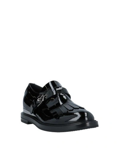 Shop Casadei Loafers In Black