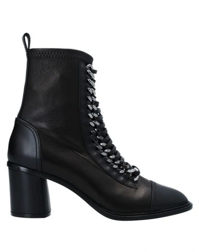 Shop Casadei Woman Ankle Boots Black Size 10 Soft Leather