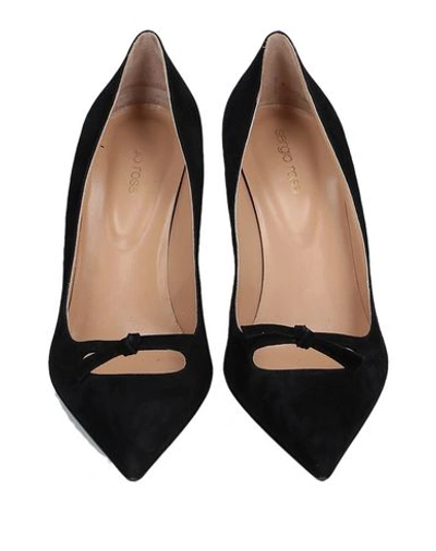 Shop Sergio Rossi Woman Pumps Black Size 4.5 Soft Leather