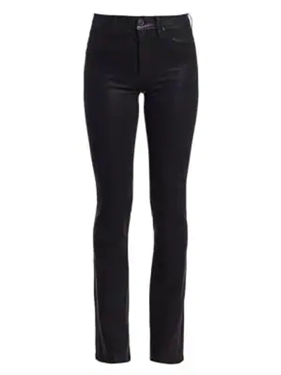 Shop Hudson Women's Barbara High-rise Coated Bootcut Jeans In Noir Coated