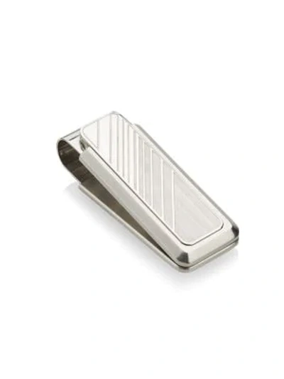 Shop Saks Fifth Avenue Collection Gradient Stainless Steel Money Clip In Silver