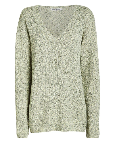 Shop Georgia Alice Space Dye V-neck Sweater In Green